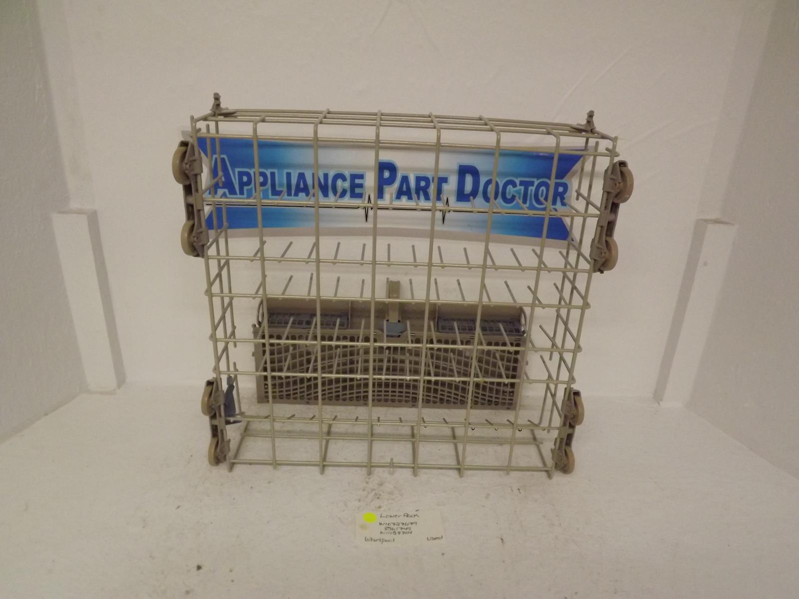 Whirlpool Dishwasher W10727679 8561749 W11158804 Lower Rack Used Whirlpool Dishwasher W10727679 8561749 W11158804 Lower Rack Used